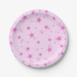 Assiettes En Carton Motif d'étoiles