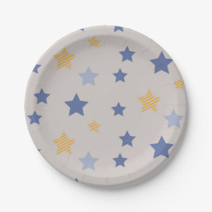 Assiettes En Carton Motif d'étoiles