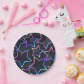 Assiettes En Carton Motif d'étoiles (Fête)
