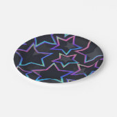 Assiettes En Carton Motif d'étoiles (Angle)