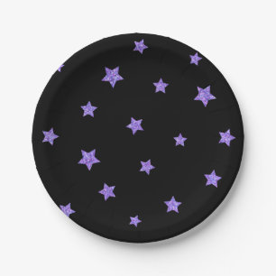 Assiettes En Carton Motif d'étoiles