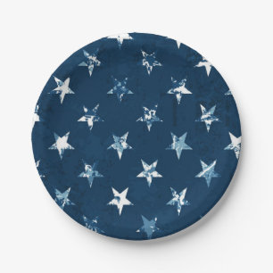Assiettes En Carton Motif d'étoiles