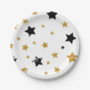Assiettes En Carton Motif d'étoiles