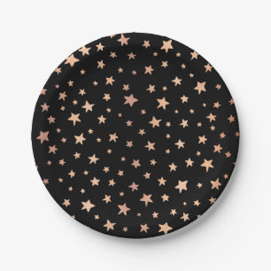 Assiettes En Carton Motif d'étoiles