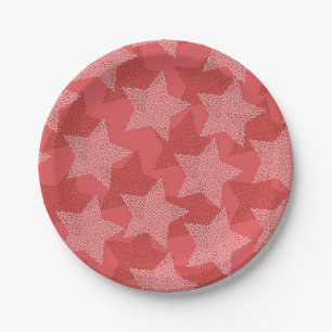 Assiettes En Carton Motif d'étoiles