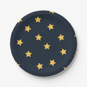 Assiettes En Carton Motif d'étoiles