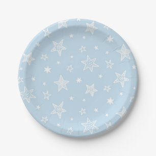 Assiettes En Carton Motif d'étoiles