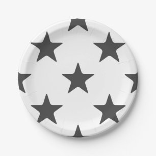 Assiettes En Carton Motif d'étoiles