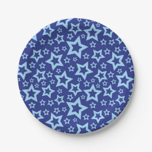 Assiettes En Carton Motif d'étoiles