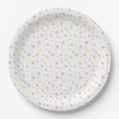 Assiettes En Carton Motif d'étoiles Pastel Seamless (Devant)