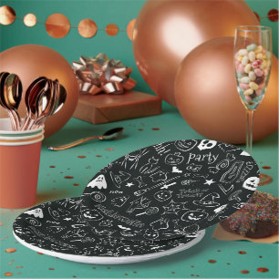 Assiettes En Carton Motif d'Halloween