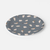 Assiettes En Carton Motif d'Halloween des fantômes (Angle)