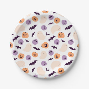 Assiettes En Carton Motif d'Halloween pour enfants amusants