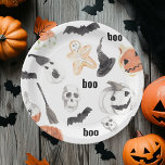 Assiettes En Carton Motif d'horreur d'Halloween coloré<br><div class="desc">Motif d'horreur d'Halloween coloré</div>