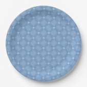Assiettes En Carton Motif Diamant bleu (Devant)