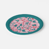 Assiettes En Carton Motif d'icône encadrée Elf Holiday (Angle)