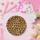 Assiettes En Carton Motif d'impression de peau de léopard (Fête)