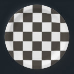 Assiettes En Carton motif d'indicateur À damiers<br><div class="desc">à damiers motif Drapeau. Le drapeau à damiers (ou drapeau à damiers) s'affiche sur la ligne de départ/d'arrivée pour indiquer que la course est officiellement terminée. Sur certains circuits, le premier point de drapeau affichera un drapeau à damiers répétition (généralement sur le côté opposé du circuit). Le drapeau est généralement...</div>