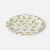Assiettes En Carton Motif d'oiseaux canards (Angle)