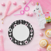 Assiettes En Carton motif d'oiseaux et de fleurs (Fête)