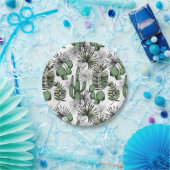 Assiettes En Carton Motif du désert de Cactus (Fête)