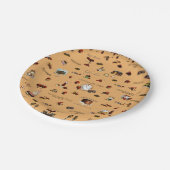 Assiettes En Carton Motif du temps de chocolat (Angle)