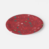 Assiettes En Carton Motif Elf Candy Checker (Angle)