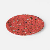 Assiettes En Carton Motif Elmo Dancing Rouge (Angle)