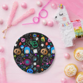 Assiettes En Carton Motif Emo Halloween (Fête)