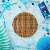 Assiettes En Carton Motif en bambou (Fête)