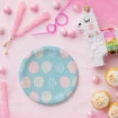 Assiettes En Carton Motif en pastel intelligent (cerveaux en pastel (Fête)
