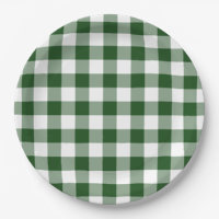 Motif En vichy vert et blanc