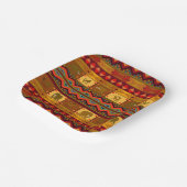 Assiettes En Carton Motif ethnique (Angulaire)