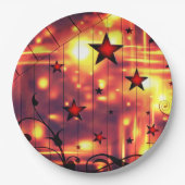 Assiettes En Carton Motif étoile (Devant)
