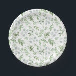 Assiettes En Carton Motif Eucalyptus et Verdure à l'aquarelle<br><div class="desc">Rehaussez votre décor de table avec ces assiettes en papier botaniques personnalisables. Ornées d'un motif aquarelle doux de feuilles d'eucalyptus et de verdure luxuriante, ces assiettes en papier apportent une touche fraîche et botanique à votre célébration automnale. Parfaites pour les mariages de printemps et d'hiver, les douches de mariée, les...</div>