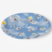 Assiettes En Carton Motif Fantôme (Angle)