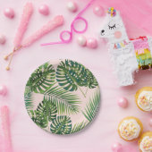 Assiettes En Carton motif feuille (Fête)