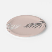 Assiettes En Carton motif feuille (Angle)