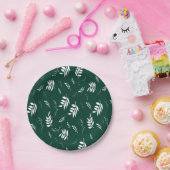 Assiettes En Carton motif feuille (Fête)