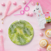 Assiettes En Carton motif feuille (Fête)