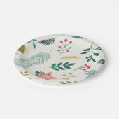Assiettes En Carton motif feuille (Angle)