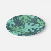 Assiettes En Carton motif feuille (Angle)