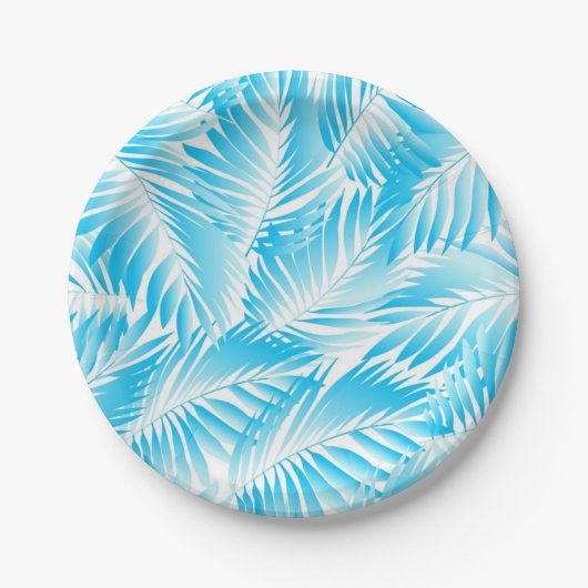 Assiettes En Carton motif feuille (Devant)