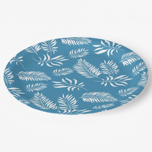 Assiettes En Carton Motif feuille 13 (Angle)