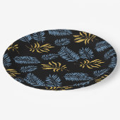 Assiettes En Carton Motif feuille 17 (Angle)