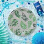 Assiettes En Carton Motif Feuille tropical 11 (Fête)