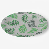 Assiettes En Carton Motif Feuille tropical 11 (Angle)