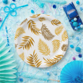 Assiettes En Carton Motif Feuille tropical 22 (Fête)