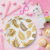 Assiettes En Carton Motif Feuille tropical 22 (Fête)