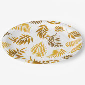 Assiettes En Carton Motif Feuille tropical 22 (Angle)